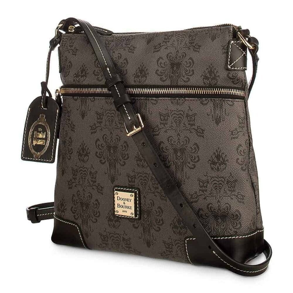 Disney Dooney&Bourke Haunted Mansion WallPaper Letter Carrier Crossbody Handbag